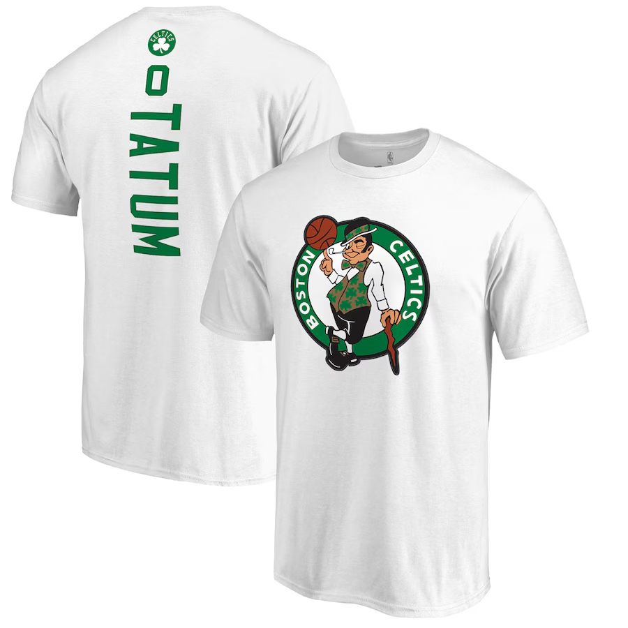 Men NBA Boston Celtics white T shirt->nba t-shirts->Sports Accessory